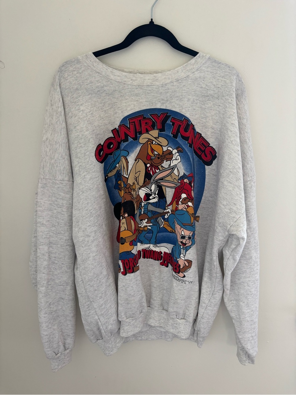 Vintage 90s Looney Tunes Country Tunes Novel Teez Sweatshirt - Made in Canada